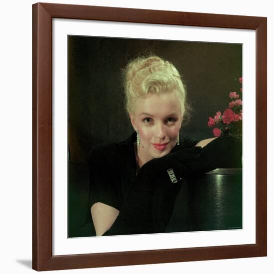 Portrait of Actress Marilyn Monroe-Ed Clark-Framed Premium Photographic Print