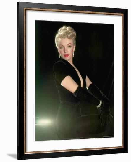 Portrait of Actress Marilyn Monroe-Ed Clark-Framed Premium Photographic Print