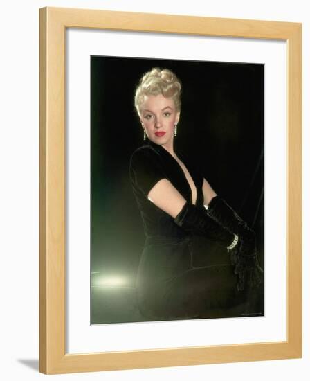 Portrait of Actress Marilyn Monroe-Ed Clark-Framed Premium Photographic Print