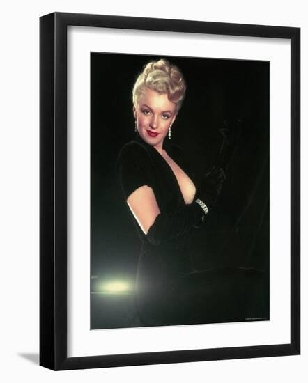 Portrait of Actress Marilyn Monroe-Ed Clark-Framed Premium Photographic Print