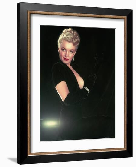 Portrait of Actress Marilyn Monroe-Ed Clark-Framed Premium Photographic Print