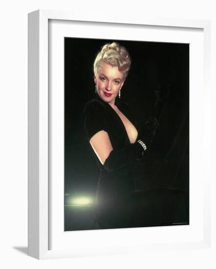 Portrait of Actress Marilyn Monroe-Ed Clark-Framed Premium Photographic Print