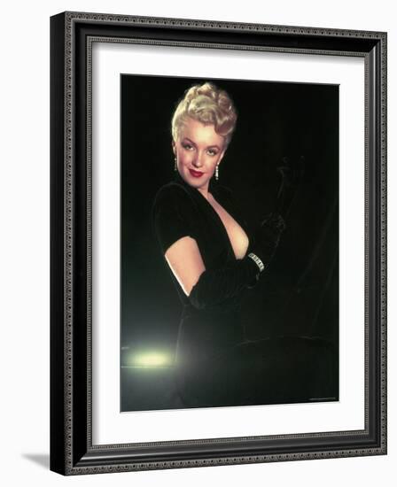 Portrait of Actress Marilyn Monroe-Ed Clark-Framed Premium Photographic Print