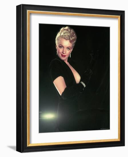 Portrait of Actress Marilyn Monroe-Ed Clark-Framed Premium Photographic Print