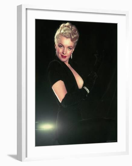 Portrait of Actress Marilyn Monroe-Ed Clark-Framed Premium Photographic Print