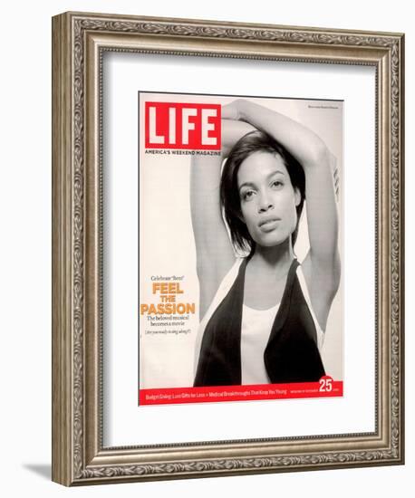 Portrait of Actress Rosario Dawson, November 25, 2005-Karina Taira-Framed Photographic Print