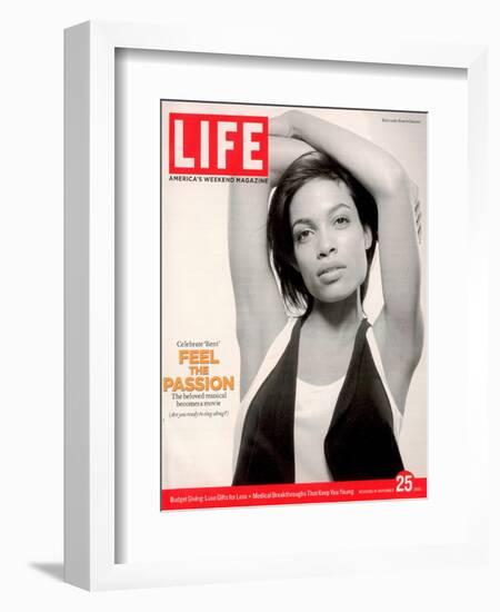 Portrait of Actress Rosario Dawson, November 25, 2005-Karina Taira-Framed Photographic Print