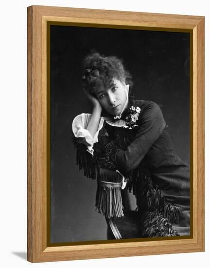 Portrait of Actress Sarah Bernhardt, c.1878-Paul Nadar-Framed Premier Image Canvas