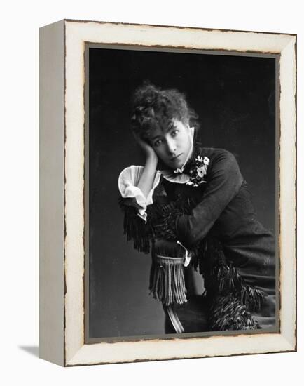 Portrait of Actress Sarah Bernhardt, c.1878-Paul Nadar-Framed Premier Image Canvas