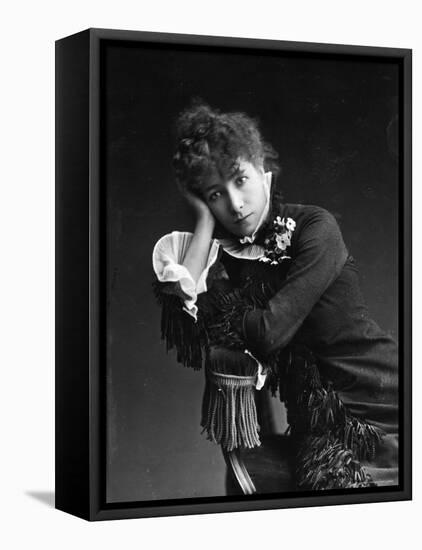 Portrait of Actress Sarah Bernhardt, c.1878-Paul Nadar-Framed Premier Image Canvas