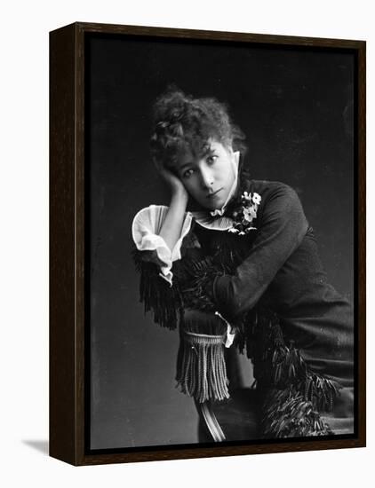 Portrait of Actress Sarah Bernhardt, c.1878-Paul Nadar-Framed Premier Image Canvas