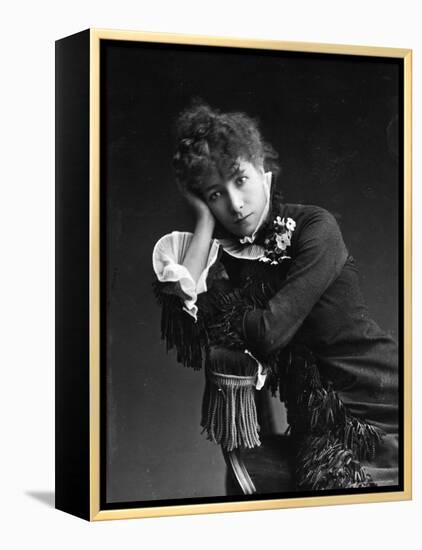 Portrait of Actress Sarah Bernhardt, c.1878-Paul Nadar-Framed Premier Image Canvas