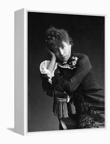 Portrait of Actress Sarah Bernhardt, c.1878-Paul Nadar-Framed Premier Image Canvas