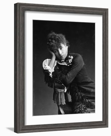 Portrait of Actress Sarah Bernhardt, c.1878-Paul Nadar-Framed Photographic Print