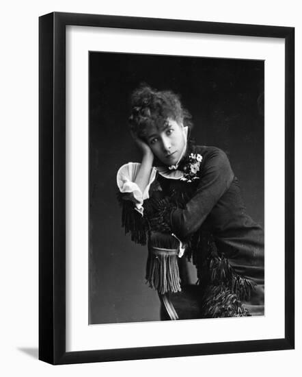 Portrait of Actress Sarah Bernhardt, c.1878-Paul Nadar-Framed Photographic Print