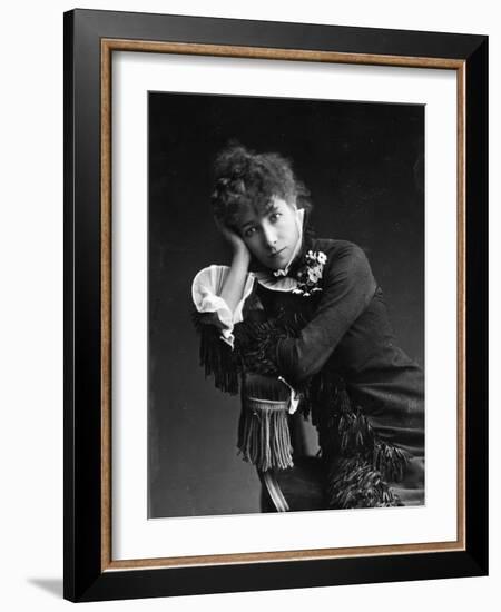 Portrait of Actress Sarah Bernhardt, c.1878-Paul Nadar-Framed Photographic Print