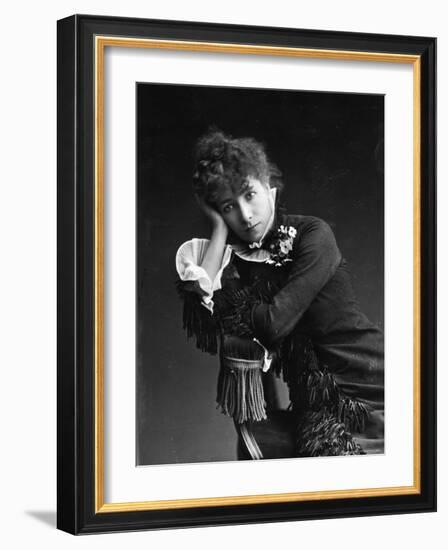 Portrait of Actress Sarah Bernhardt, c.1878-Paul Nadar-Framed Photographic Print