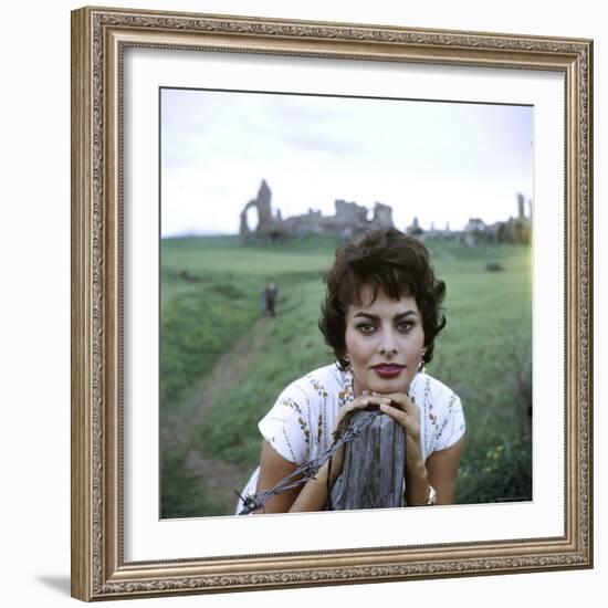 Portrait of Actress Sophia Loren-Loomis Dean-Framed Premium Photographic Print