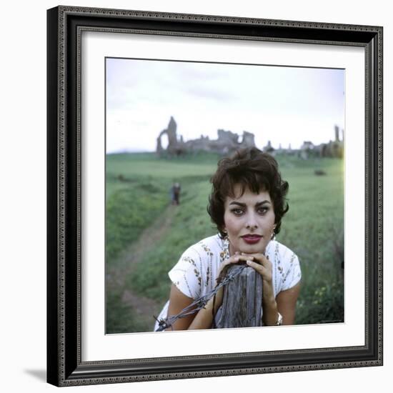 Portrait of Actress Sophia Loren-Loomis Dean-Framed Premium Photographic Print