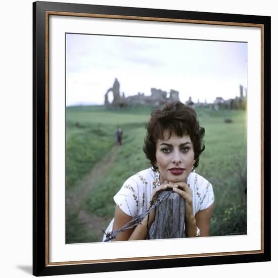 Portrait of Actress Sophia Loren-Loomis Dean-Framed Premium Photographic Print