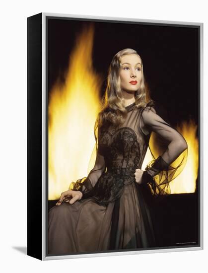 Portrait of Actress Veronica Lake-Eliot Elisofon-Framed Premier Image Canvas