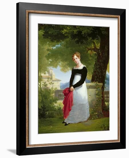 Portrait of Adelaide-Sophie Cleret, C.1817-Francois Edouard Picot-Framed Giclee Print