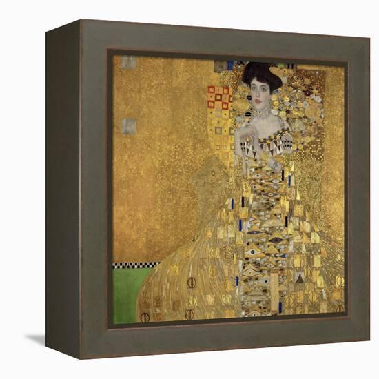 Portrait of Adele Bloch-Bauer I-Gustav Klimt-Framed Stretched Canvas