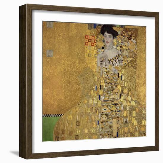 Portrait of Adele Bloch-Bauer I-Gustav Klimt-Framed Art Print