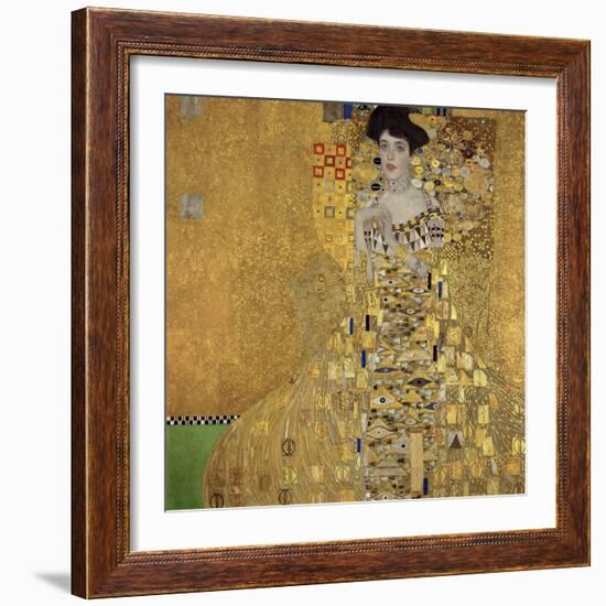 Portrait of Adele Bloch-Bauer I-Gustav Klimt-Framed Art Print