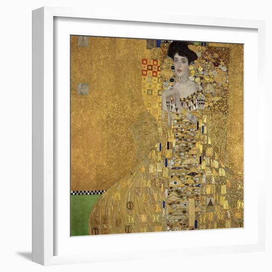 Portrait of Adele Bloch-Bauer I-Gustav Klimt-Framed Art Print