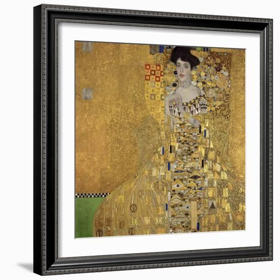 Portrait of Adele Bloch-Bauer I-Gustav Klimt-Framed Art Print