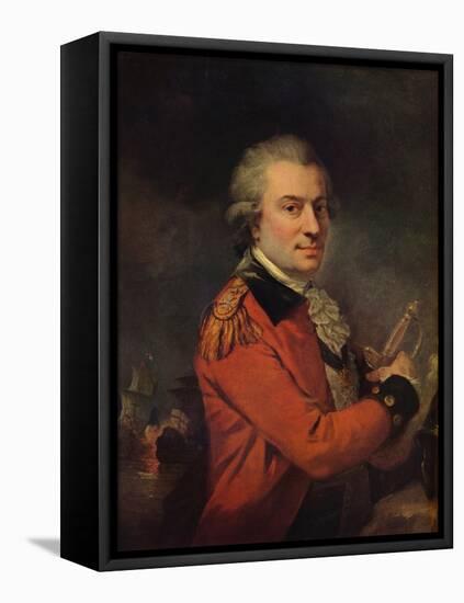 Portrait of Admiral De Suffren, 18th century, (1915)-Alexander Roslin-Framed Premier Image Canvas