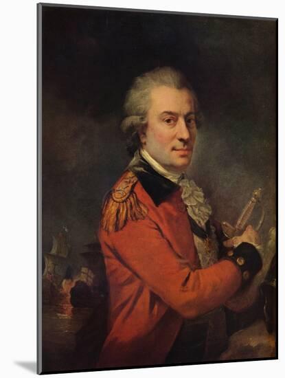 Portrait of Admiral De Suffren, 18th century, (1915)-Alexander Roslin-Mounted Giclee Print