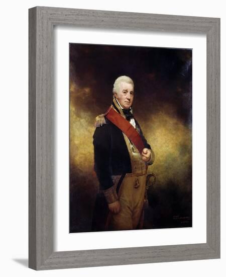 Portrait of Admiral Sir Alexander Cochrane (1758-1832). Oil on Canvas, 19Th Century, by Sir William-William Beechey-Framed Giclee Print