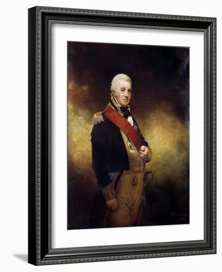 Portrait of Admiral Sir Alexander Cochrane (1758-1832). Oil on Canvas, 19Th Century, by Sir William-William Beechey-Framed Giclee Print