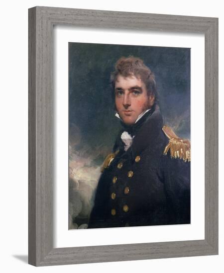 Portrait of Admiral Sir Charles Paget-Thomas Lawrence-Framed Giclee Print