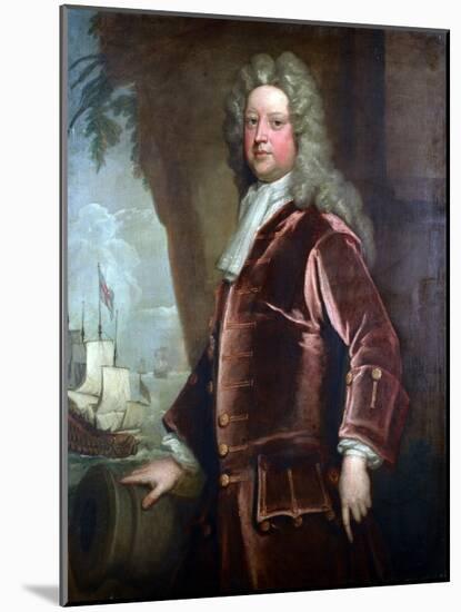 Portrait of Admiral Sir John Norris-Godfrey Kneller-Mounted Giclee Print
