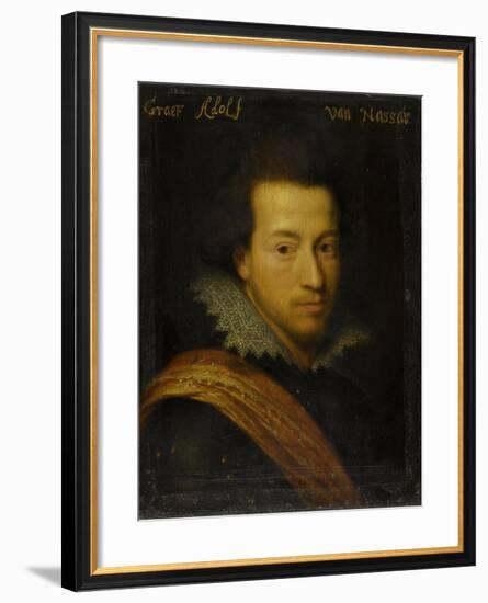 Portrait of Adolf, Count of Nassau-Siegen-Jan Antonisz van Ravesteyn-Framed Art Print