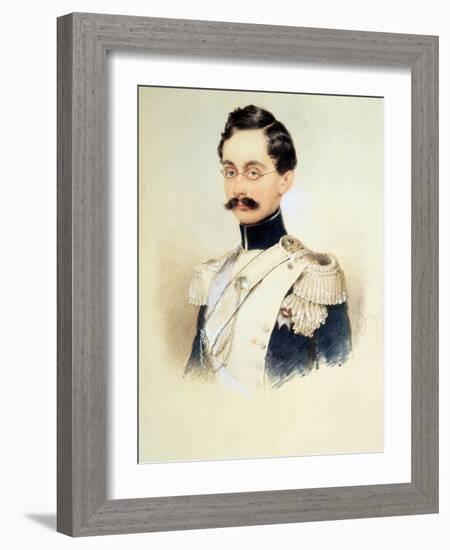 Portrait of Adolphe I, Duke of Nassau, Grand Duke of Luxembourg (1817-190), 1840S-Moritz Michael Daffinger-Framed Giclee Print