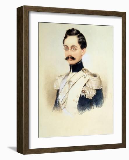 Portrait of Adolphe I, Duke of Nassau, Grand Duke of Luxembourg (1817-190), 1840S-Moritz Michael Daffinger-Framed Giclee Print