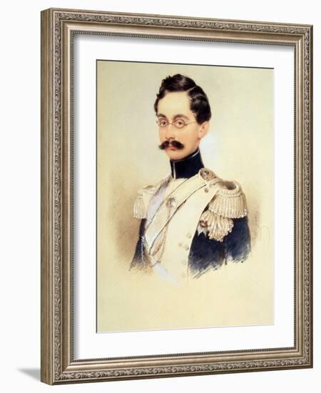 Portrait of Adolphe I, Duke of Nassau, Grand Duke of Luxembourg (1817-190), 1840S-Moritz Michael Daffinger-Framed Giclee Print