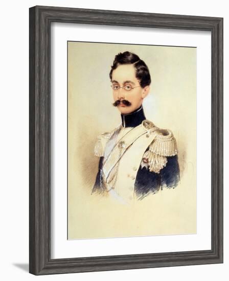 Portrait of Adolphe I, Duke of Nassau, Grand Duke of Luxembourg (1817-190), 1840S-Moritz Michael Daffinger-Framed Giclee Print