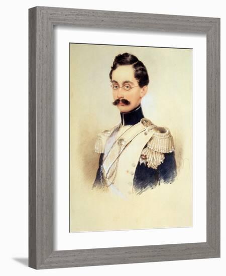 Portrait of Adolphe I, Duke of Nassau, Grand Duke of Luxembourg (1817-190), 1840S-Moritz Michael Daffinger-Framed Giclee Print