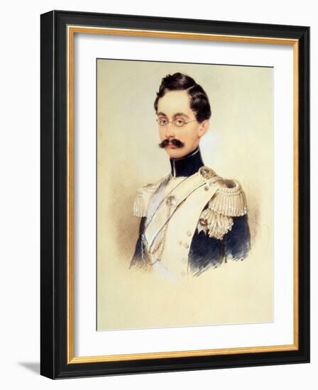 Portrait of Adolphe I, Duke of Nassau, Grand Duke of Luxembourg (1817-190), 1840S-Moritz Michael Daffinger-Framed Giclee Print