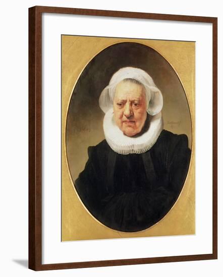 Portrait of Aechje Claesdar, 1634-Rembrandt van Rijn-Framed Giclee Print