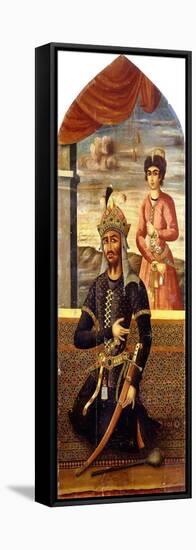 Portrait of Afrasiyab, King of Turan, C.1803-4-Mihr 'Ali-Framed Premier Image Canvas