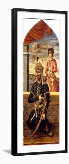 Portrait of Afrasiyab, King of Turan, C.1803-4-Mihr 'Ali-Framed Giclee Print