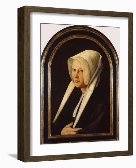 Portrait of Agatha Van Schoonhoven, 1529-Jan van Scorel-Framed Giclee Print