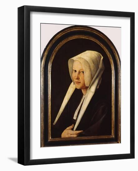 Portrait of Agatha Van Schoonhoven, 1529-Jan van Scorel-Framed Giclee Print