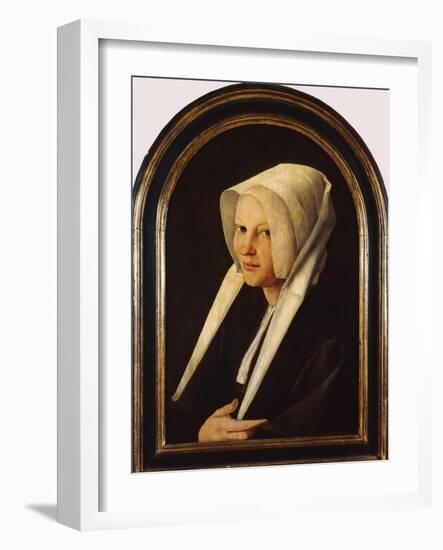 Portrait of Agatha Van Schoonhoven, 1529-Jan van Scorel-Framed Giclee Print